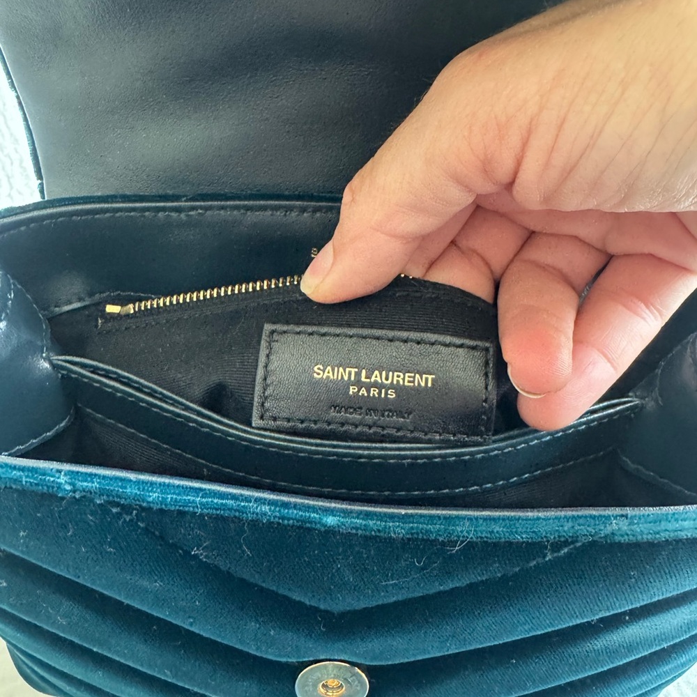 Authentic Saint Laurent YSL Velvet Lou Lou bag - Picture 11 of 11